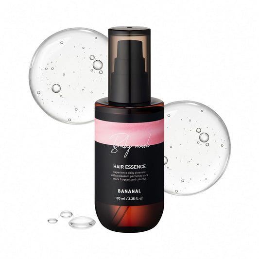 2-in-1 Hair Serum & Perfume Oil - Korean Hair Care, Moroccan Argan Oil & 12 Amino Acids for Dry Damaged Hair, Anti-Frizz Glass Hair Shine, Paraben-Free, Baby Powdery Musk, 3.38 fl oz