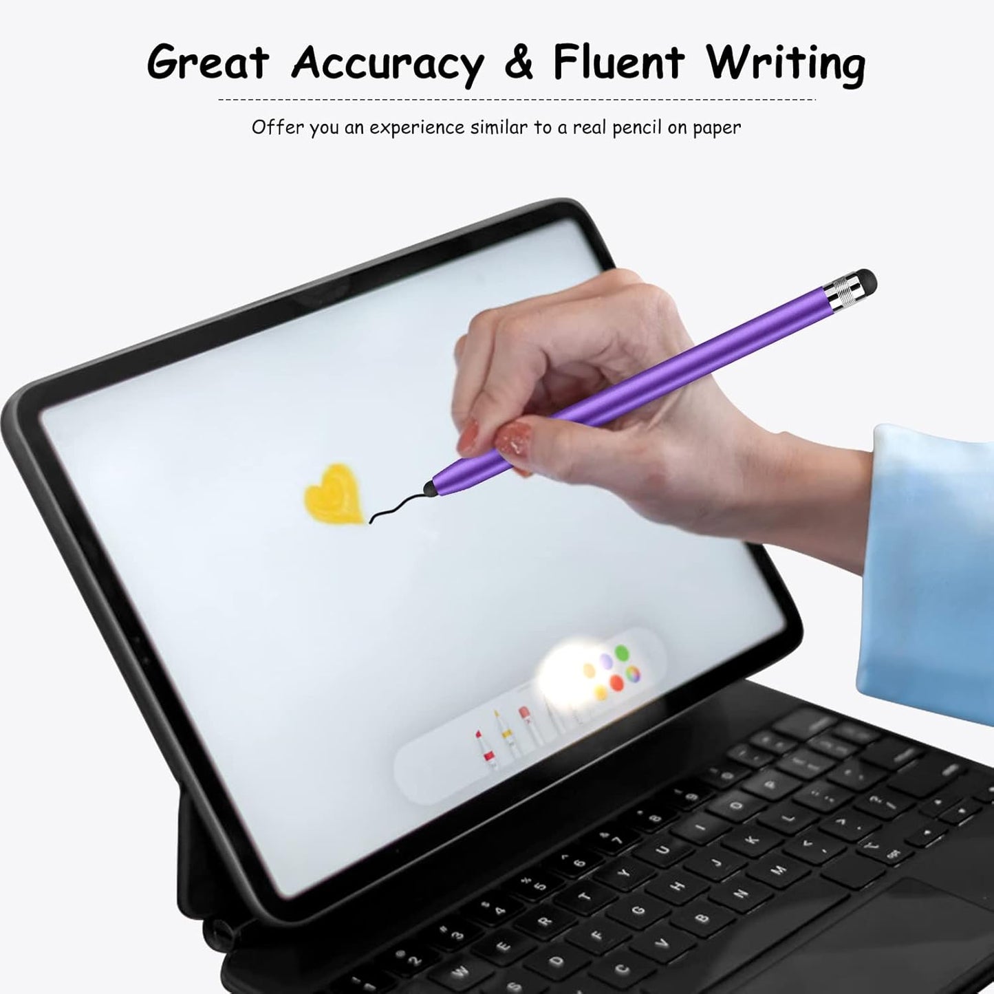 Stylus for Touch Screens, Digiroot 4-Pack Stylus Pens High Sensitivity & Precision Capacitive Stylus for iPhone/iPad Pro/Tablets/Samsung/Galaxy/PC