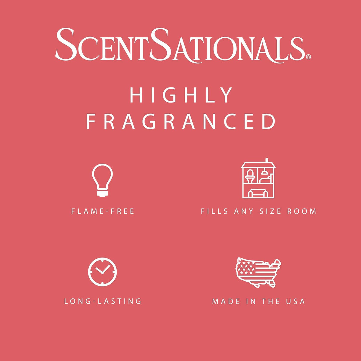 Scentsationals Tropical Escape, Peach Scented Wax Melts 10oz (24 Cubes)