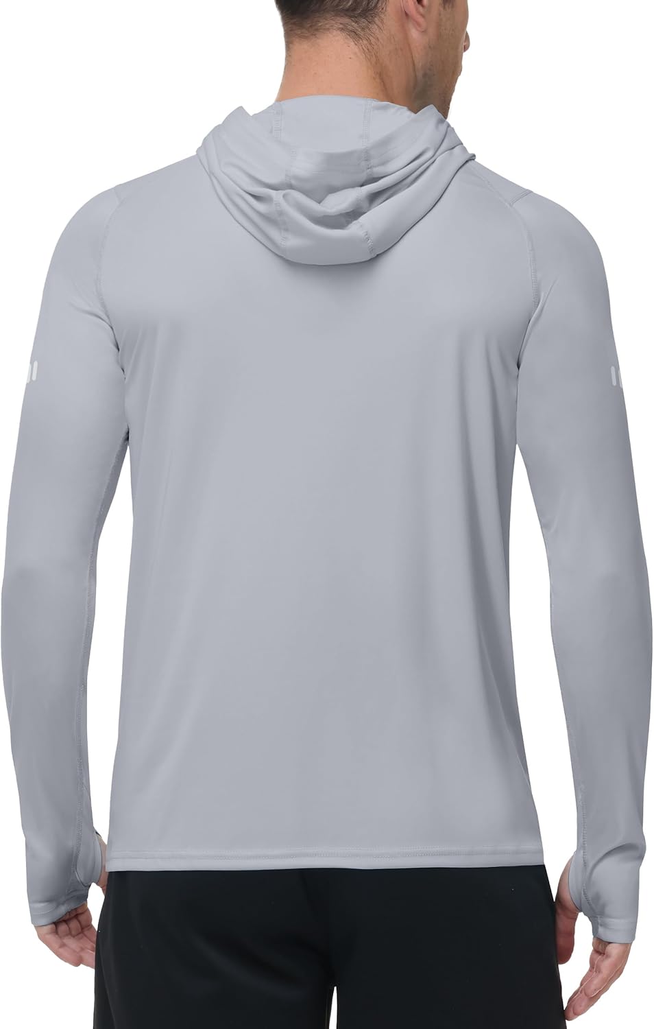 Roadbox Mens UPF 50+ Sun Protection Hoodie, UV Long Sleeve Fishing Shirts, Outdoor Swim Hiking Running Workout Rash Guard