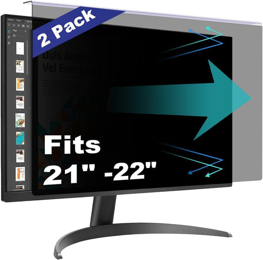 2 Pack Computer Privacy Screen Shield Compatible for 21.5/22 Inch 16:9