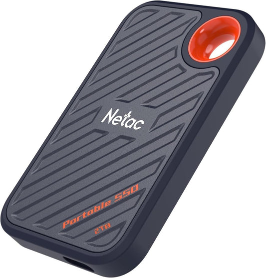 Netac 2TB ZX20 Extreme Portable NVMe SSD External Solid State Drive up to 2000MB/s Read 1700MB/s Write Speed USB 3.2 Gen.2 Business Travel Drive Essential Supports Win to Go