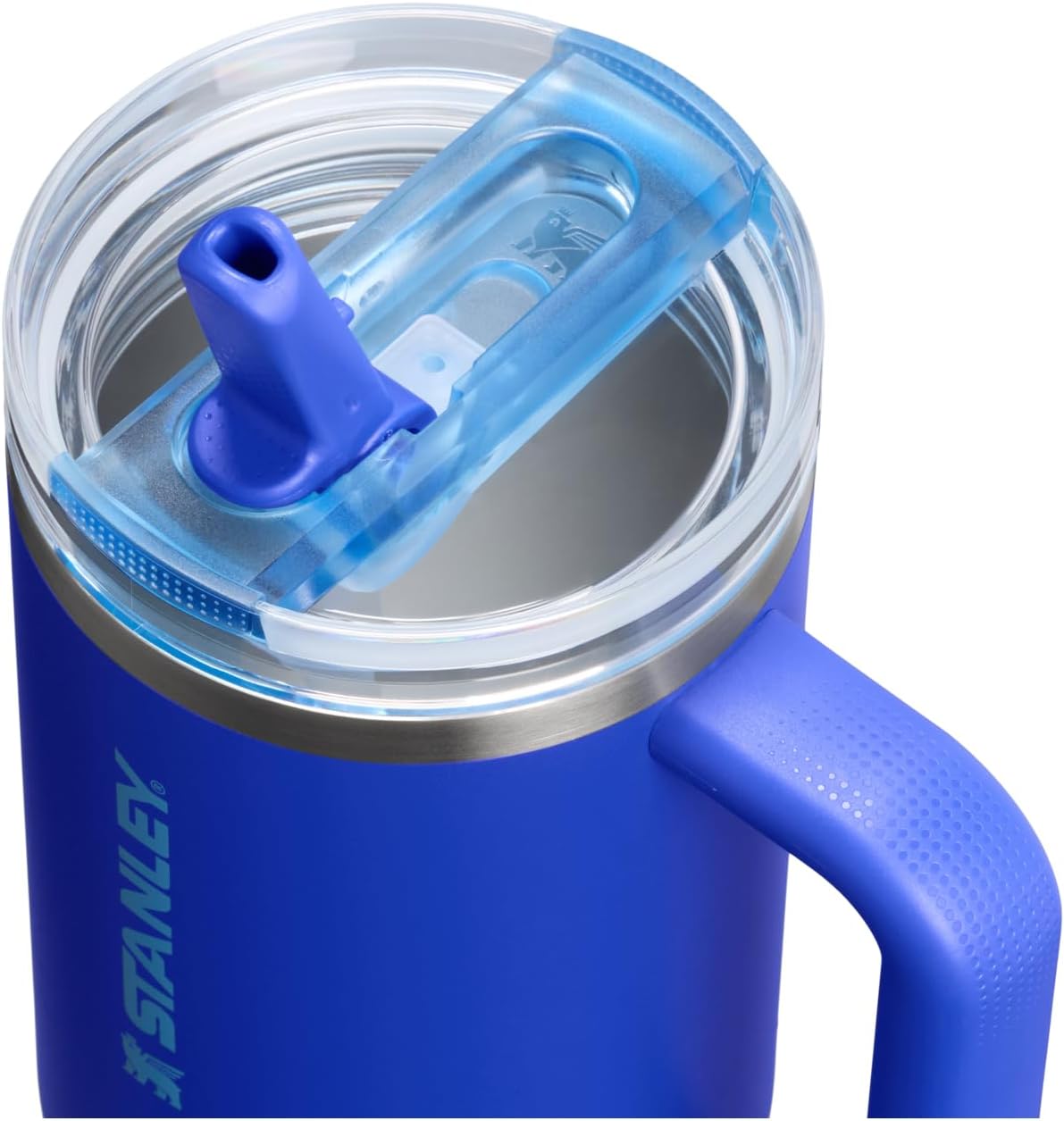 STANLEY Quencher ProTour Flip Straw Tumbler with Leakproof Lid 40 oz | Built-In Straw & Handle | Cupholder Compatible for Travel | Insulated Stainless Steel Cup | BPA-Free | Cobalt