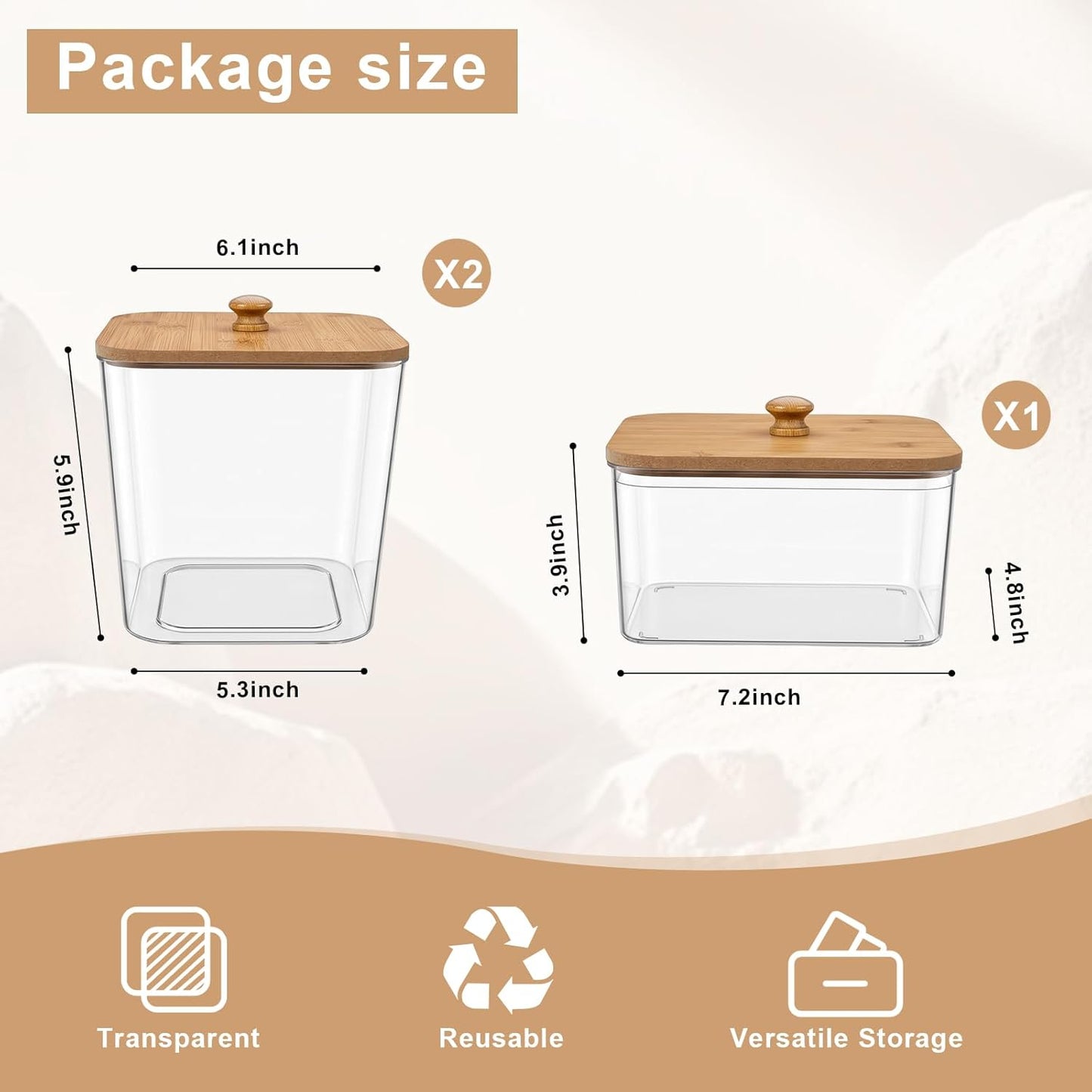 POLRAI 3 Pack Laundry Pod Containers and Dryer Sheet Holder, Laundry Room Organization Storage Containers with Lids and Labels for Detergent Pods Dry Sheet Organizing