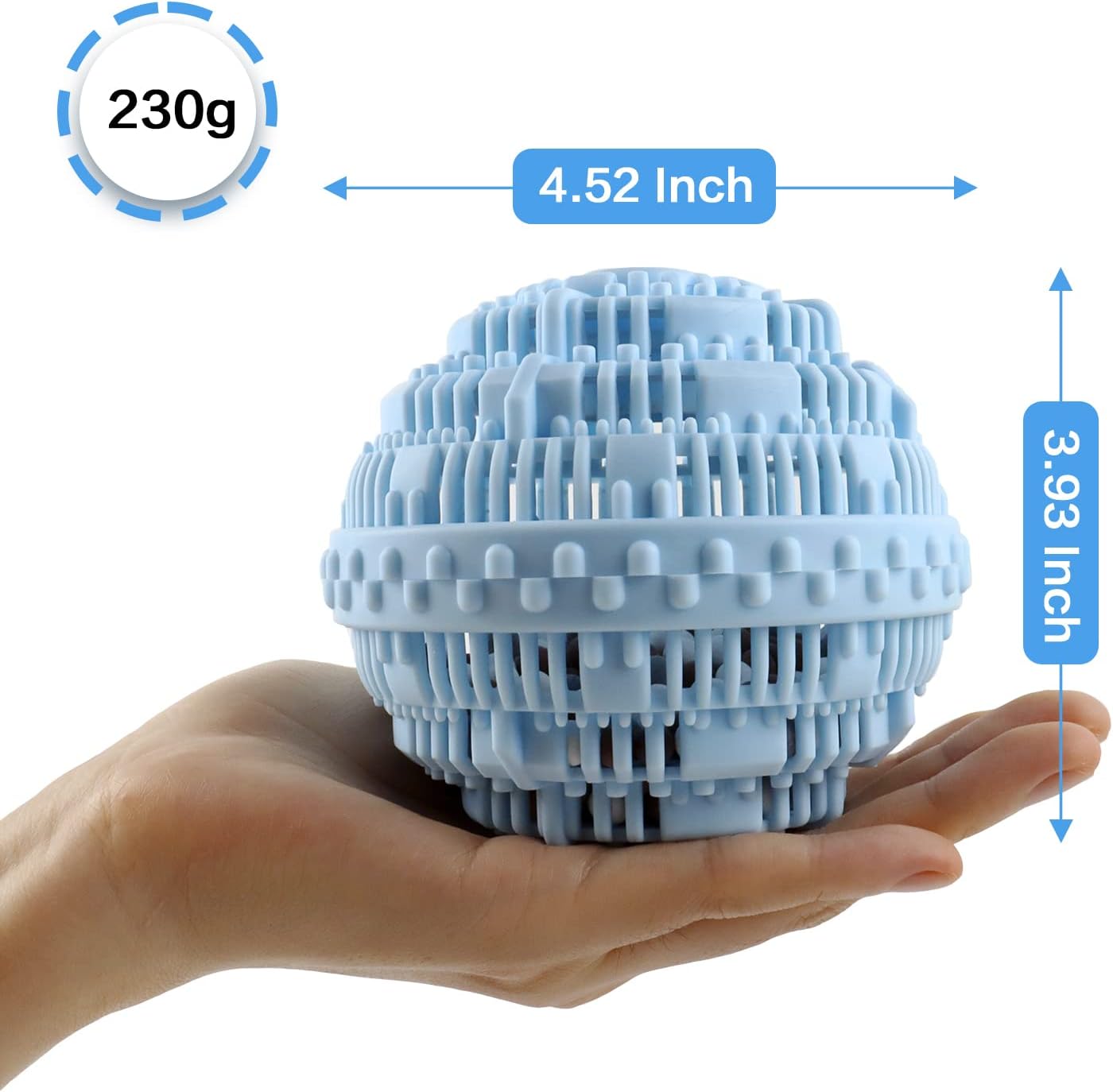 4pcs Laundry Ball - Natural Non-Chemical Detergent Laundry Balls for Washing Machine - Eco Friendly Wash Ball & Detergent Alternative for 2000