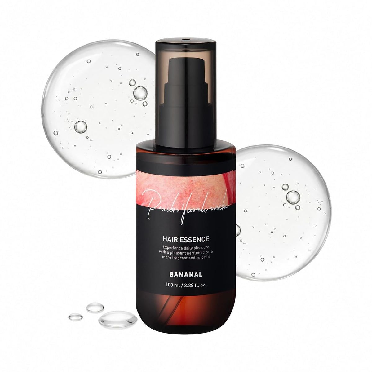2-in-1 Hair Serum & Perfume Oil - Korean Hair Care, Moroccan Argan Oil & 12 Amino Acids for Dry Damaged Hair, Anti-Frizz Glass Hair Shine, Paraben-Free, Baby Powdery Musk, 3.38 fl oz
