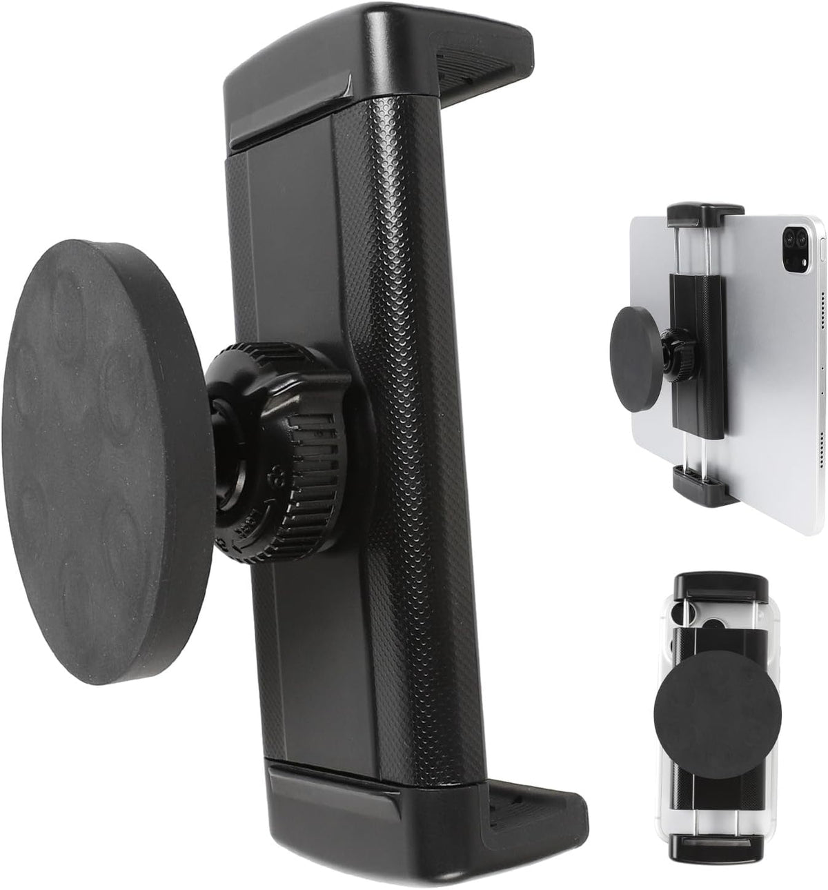 Magnetic Tablet Holder for iPad, 360° Rotation Heavy Duty Magnet Tablet Mount for Gym/Warehouse/Fridges/Metal Surface, Compatible with Devices from 4.7 to 13 inch Tablets & Phones