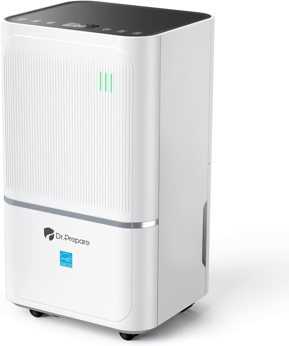 DR.PREPARE 2600 Sq.Ft Energy Star Dehumidifier, Max 38 Pints, Dehumidifier for Basement, Bedroom, bathroom with Drain Hose, Intelligent Humidity Control, Dry Clothes, 3 Modes, Sleep Mode, 24H Timer