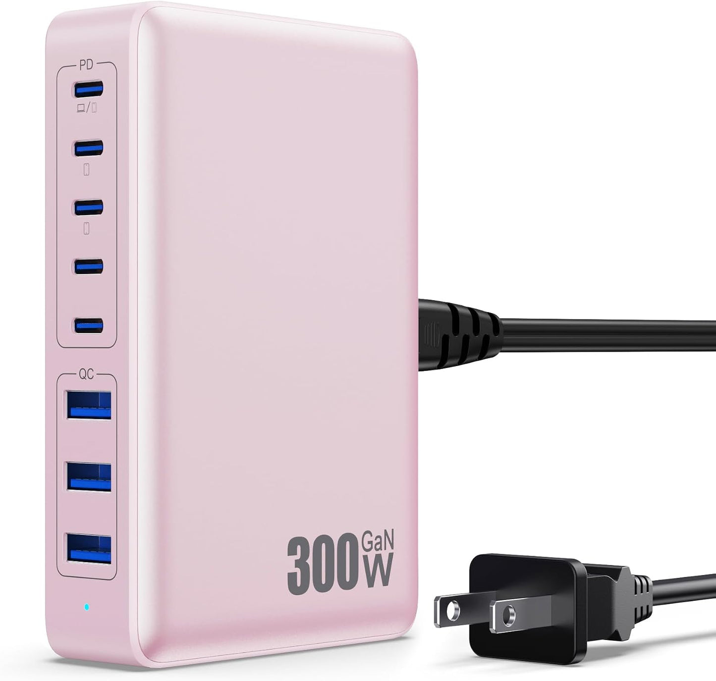 USB C Charger Block 515W[2025 Upgraded] GaN IV 8 Port Fast Charging Station Hub,Dual PD 100W USB C Laptop Charger Compatible with MacBook Pro/Air,iPad,iPhone 16/15,Galaxy S23/S24 Steam Deck Dell XPS