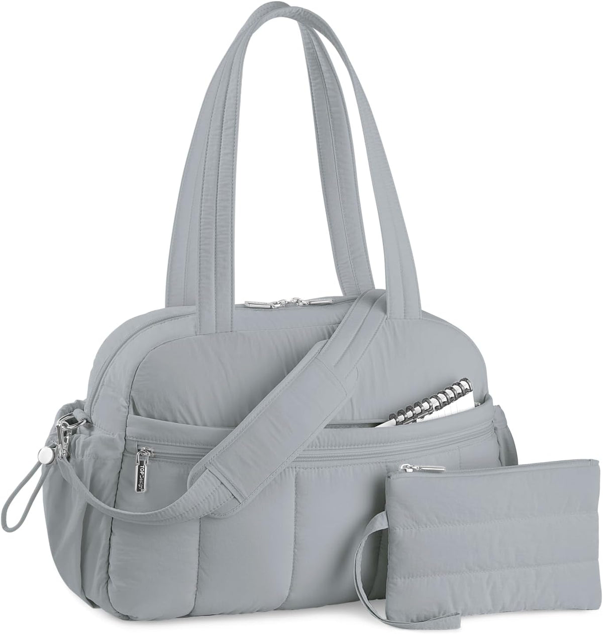 TOPDesign Travel Duffel Bag, Puffy Carry On Overnight, Gym Bag w/Wet Pocket