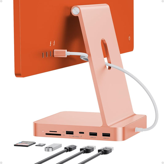 USB C HUB for iMac 24 inch M1/M3/M4 with M.2 NVMe 4TB SSD Enclosure