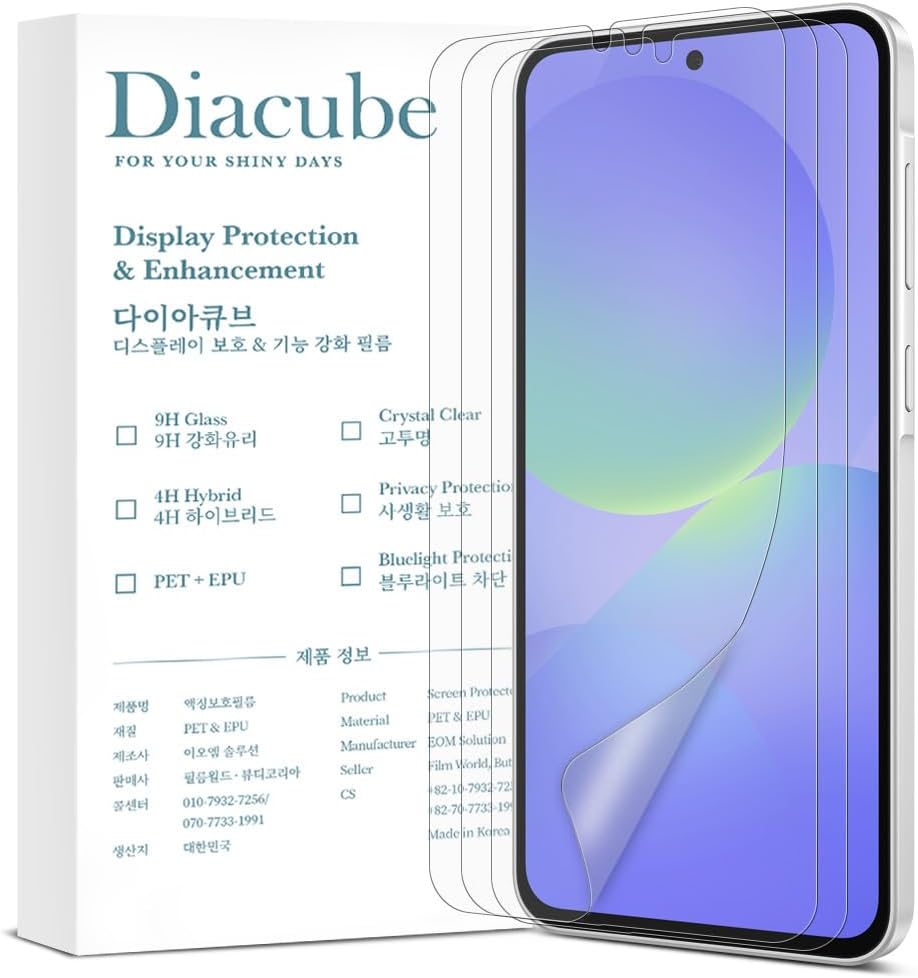 For Samsung Galaxy A36 5G [3-Pack] Anti-Glare Matte Screen Protector, [Support Fingerprint Unlock], Anti-Fingerprint, Full Coverage, Bubble-Free Easy Installation with Alignment Jig