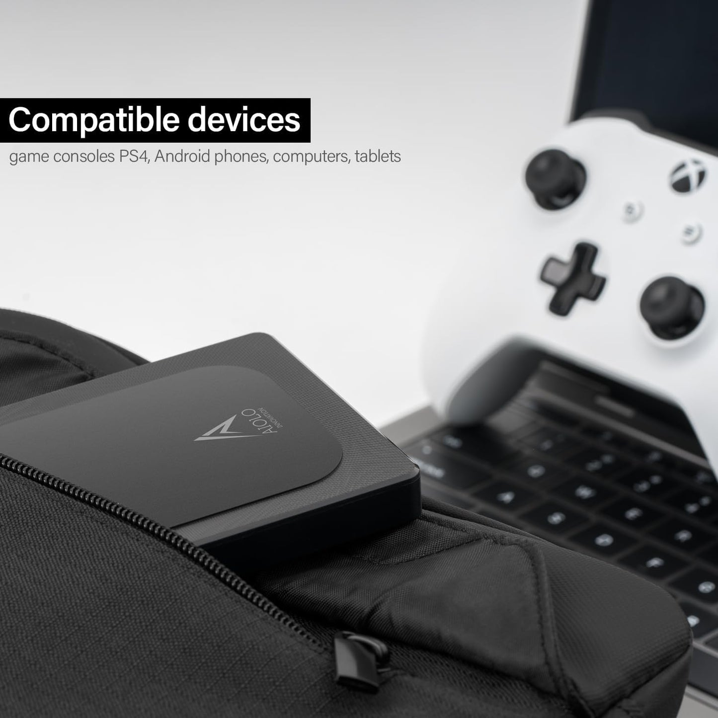 Aiolo Innovation 500GB External Hard Drive Ultra Slim Portable HDD-USB 3.0 for PC, Mac, Laptop, PS4, Xbox one,Xbox 360 HD-A4