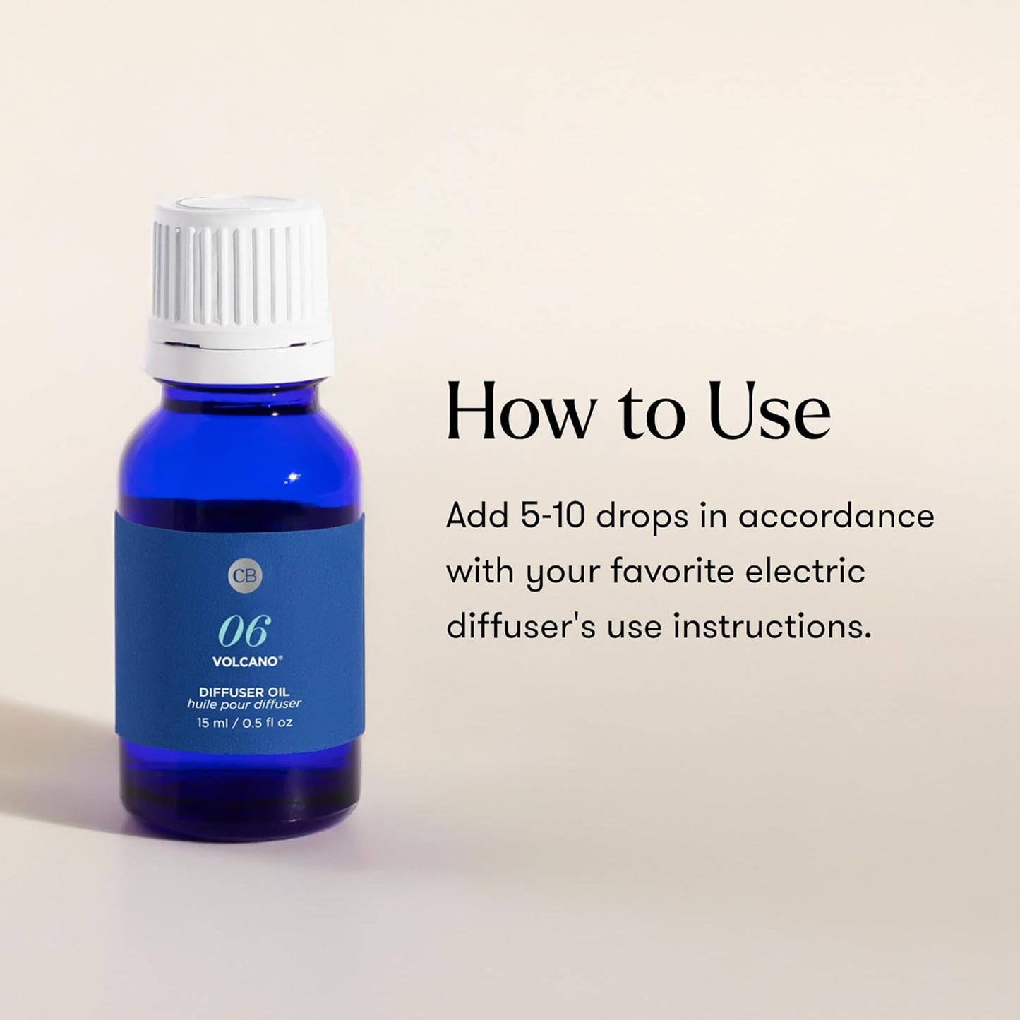 Capri Blue Diffuser Oil Refill - Premium Fragrance Oil - Use with Electric or Ultrasonic Diffusers for Home - Long Lasting Sugared Citrus Scent (Volcano, 0.5 fl oz)