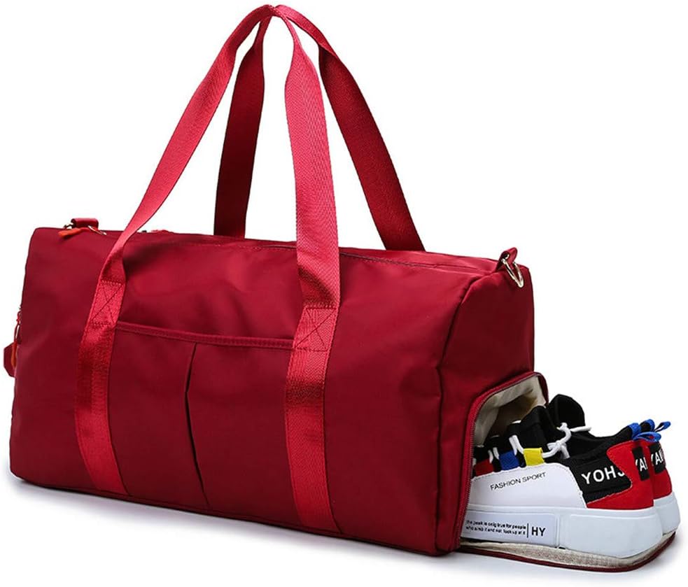Sports Gym Bag for Women Travel Duffel Bag with Wet Pocket and Shoes Compartment for Training Swim Yoga(Blue1)