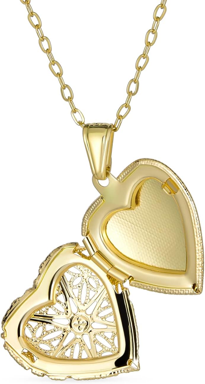 Aromatherapy Essential Oil Perfume Diffuser Locket Necklace Gold Plated