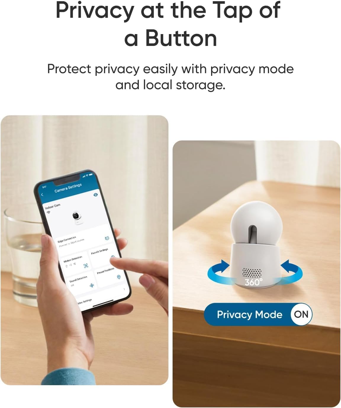 eufy Security 4K Indoor Camera E30-No Subscription,Work as Pet Camera,Nanny/Baby Monitor,360° Pan&Tilt,AI Auto Tracking,AI Detection,24/7 Recording,Color Night Vision,Two-Way Audio,Works with HomeKit