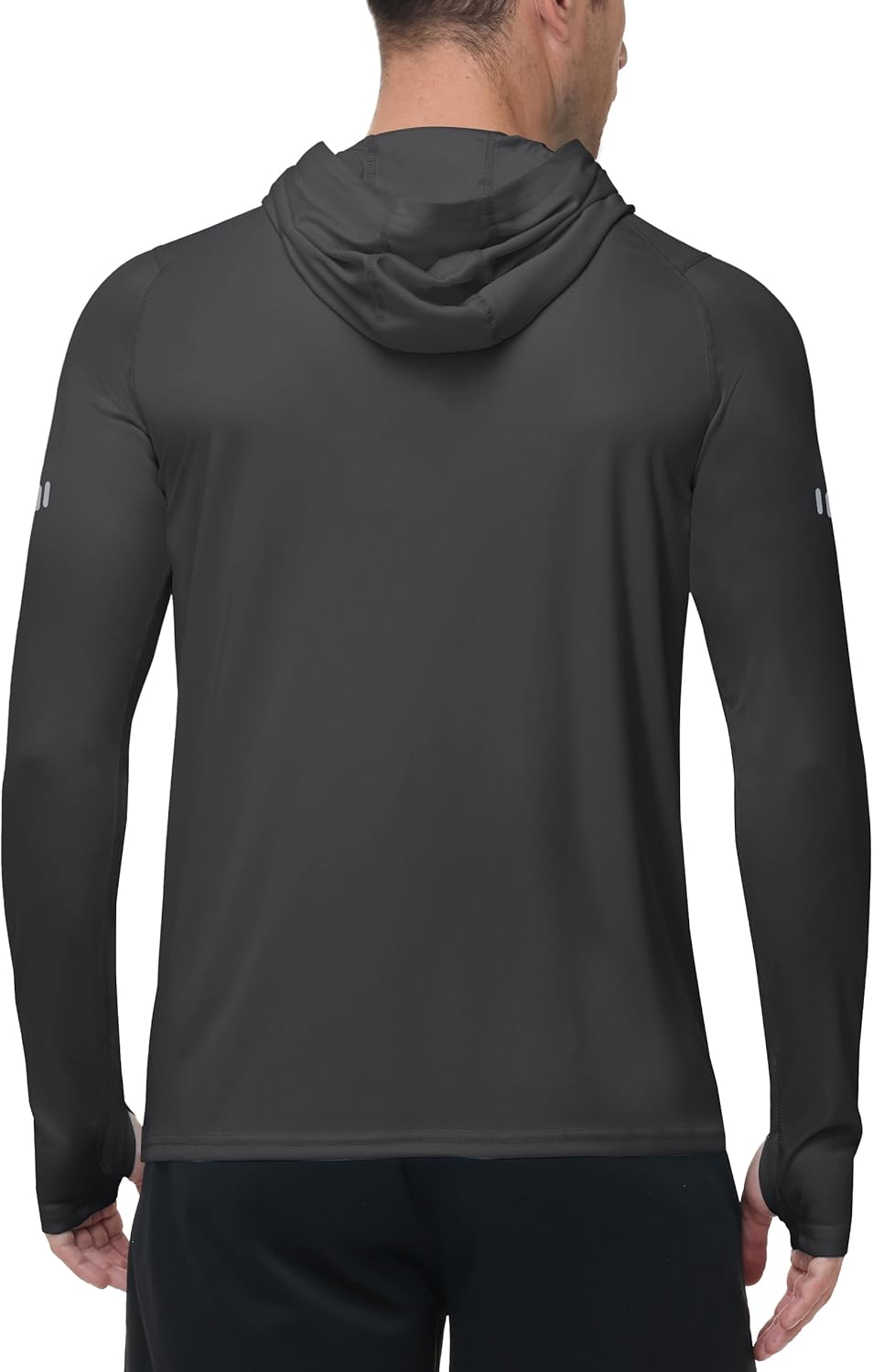 Roadbox Mens UPF 50+ Sun Protection Hoodie, UV Long Sleeve Fishing Shirts, Outdoor Swim Hiking Running Workout Rash Guard