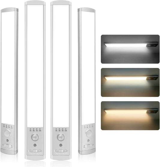 12 Inch Under Cabinet Lighting, 3 Color Motion Sensor Light 2 Pack