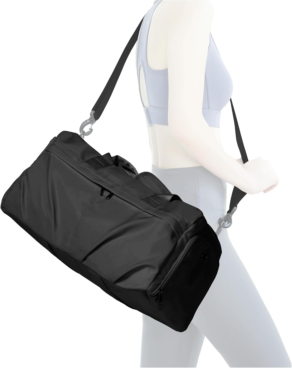 Gym Bag for Women with Shoe Compartment, Sport Travel Duffel Bag for Men