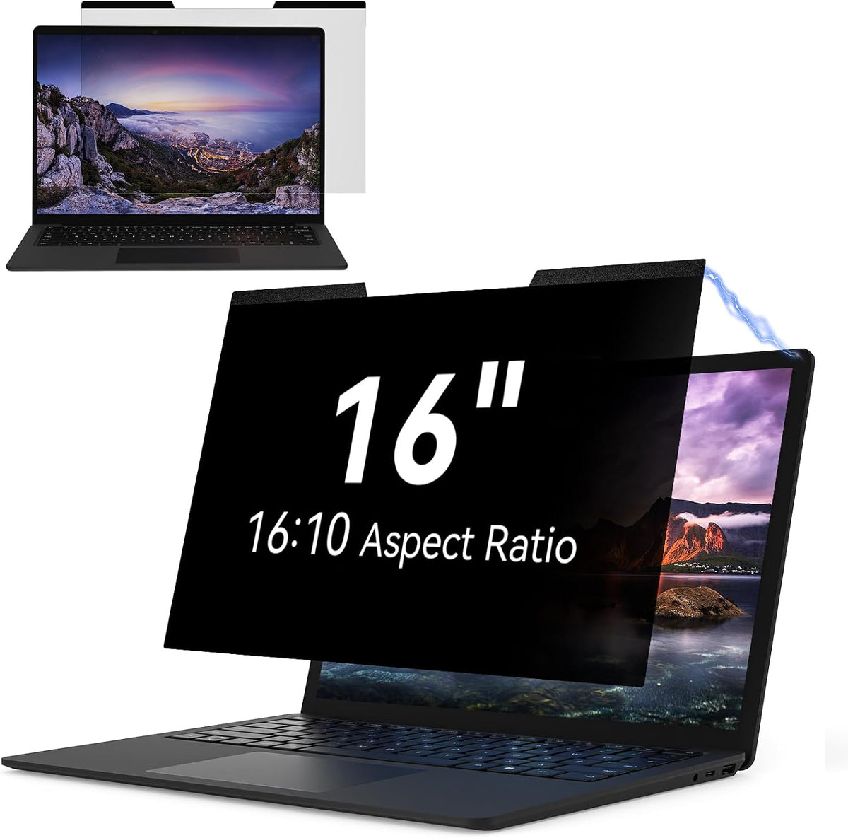 IPROKKO Magnetic Laptop Privacy Screen 15.6 Inch 16:9 Aspect Ratio