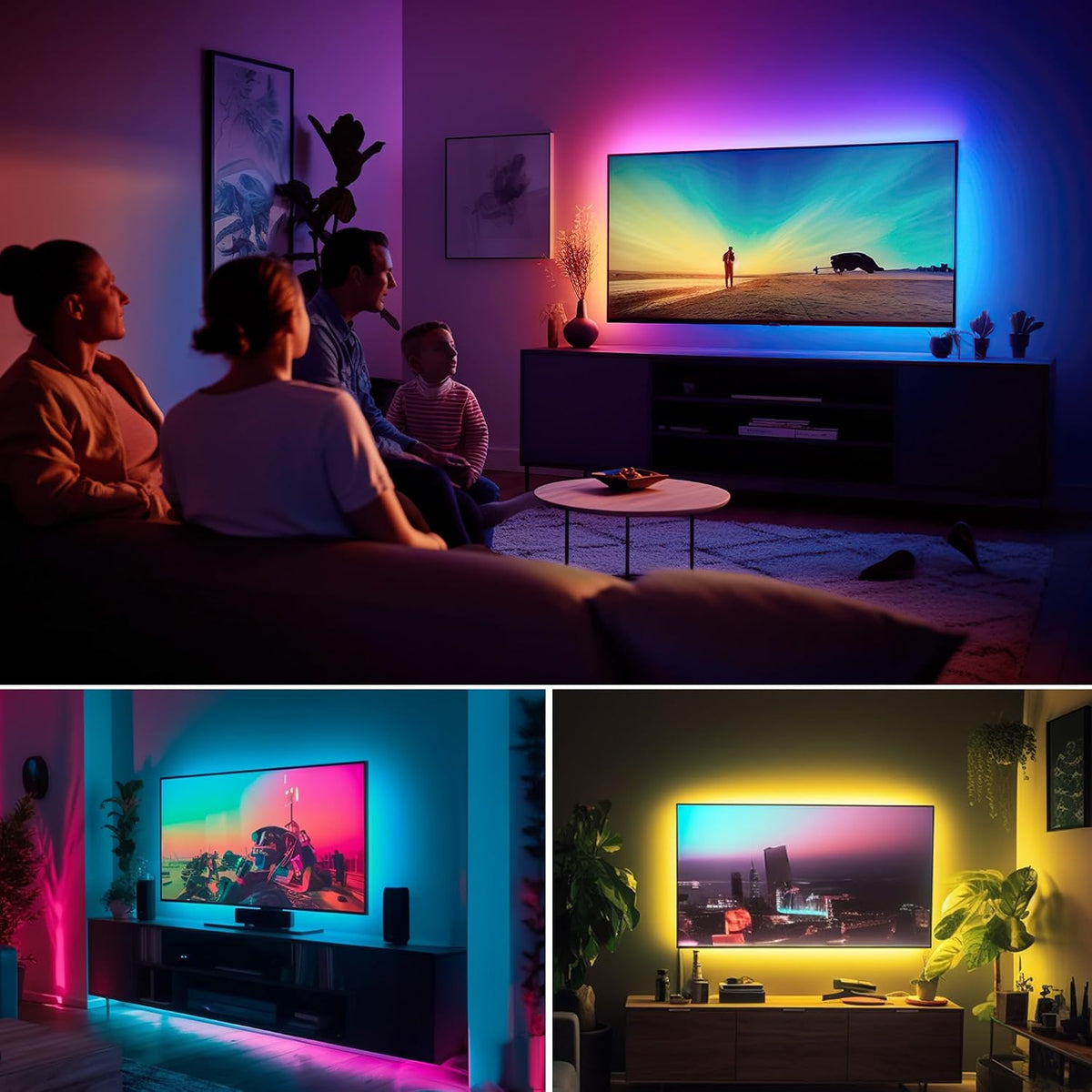 maylit 18 Ft ICRGB TV LED Backlight for 75-85 Inch Tvs