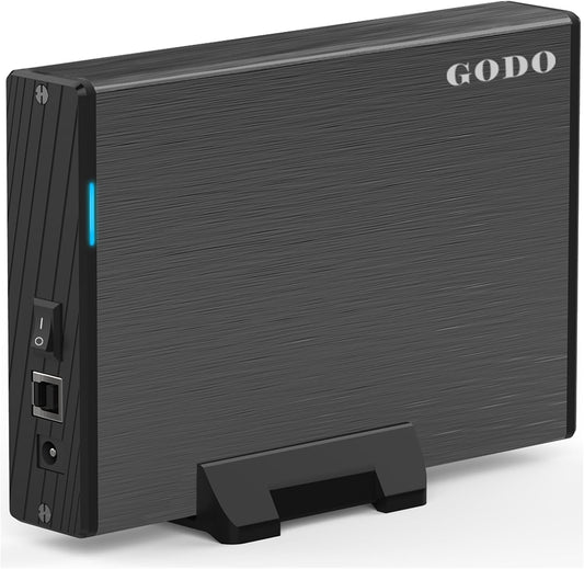 GODO 3.5" SATA HDD Enclosure, USB 3.0 Docking Station, Aluminum, 24TB