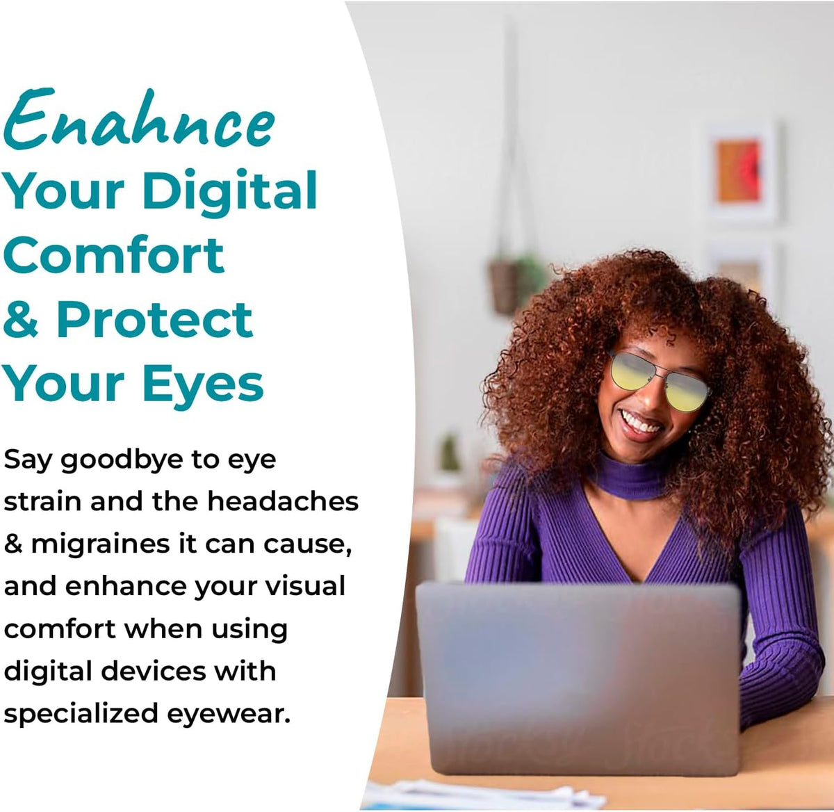 Sleep ZM Blue Light Glasses for Screens & Gaming - 87% Yellow, Aviator