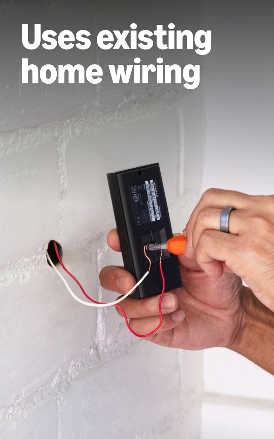 Ring Video Doorbell Wired, Home or business security, Two-Way Talk, advanced motion detection, HD camera and real-time alerts to monitor your front door (wiring required)