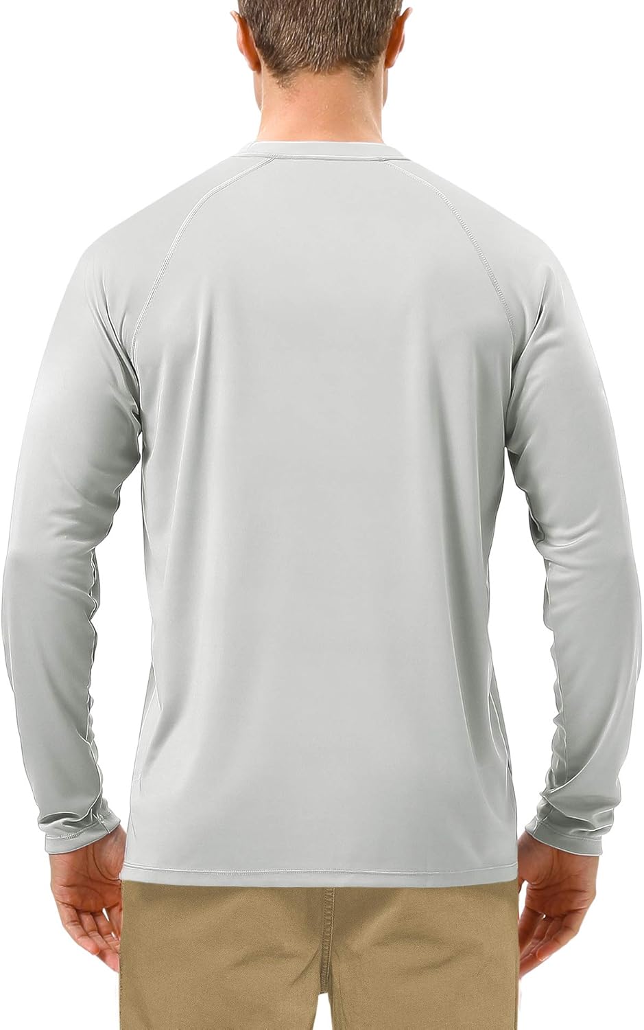 Roadbox Mens UPF 50+ UV Sun Protection Shirts Outdoor Long Sleeve SPF Rash Guard for Fishing Hiking Swimming Running