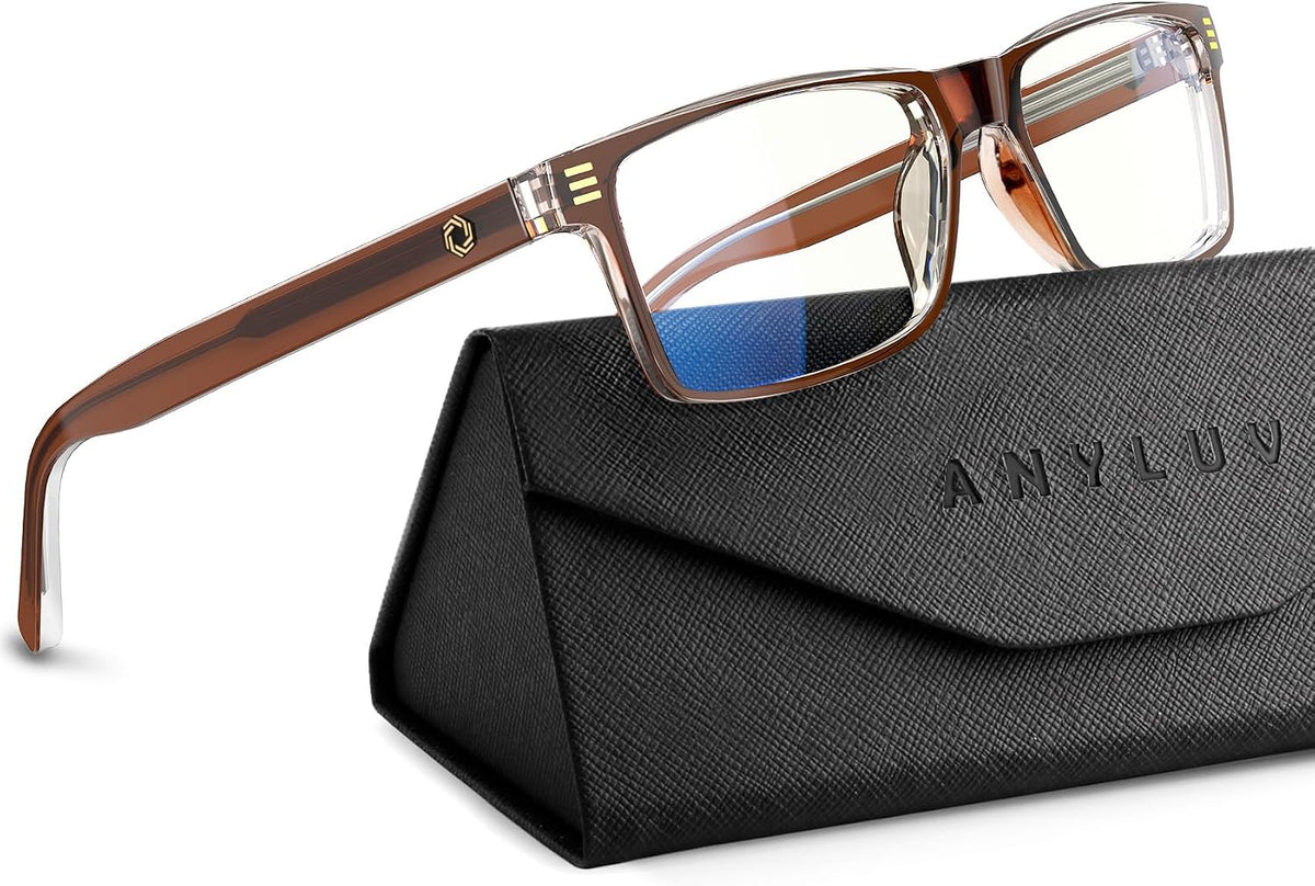 ANYLUV Blue Light Glasses for Sleep, 99.9% Blue Green Light Blocking with Red Lens, Blue Light Glasses