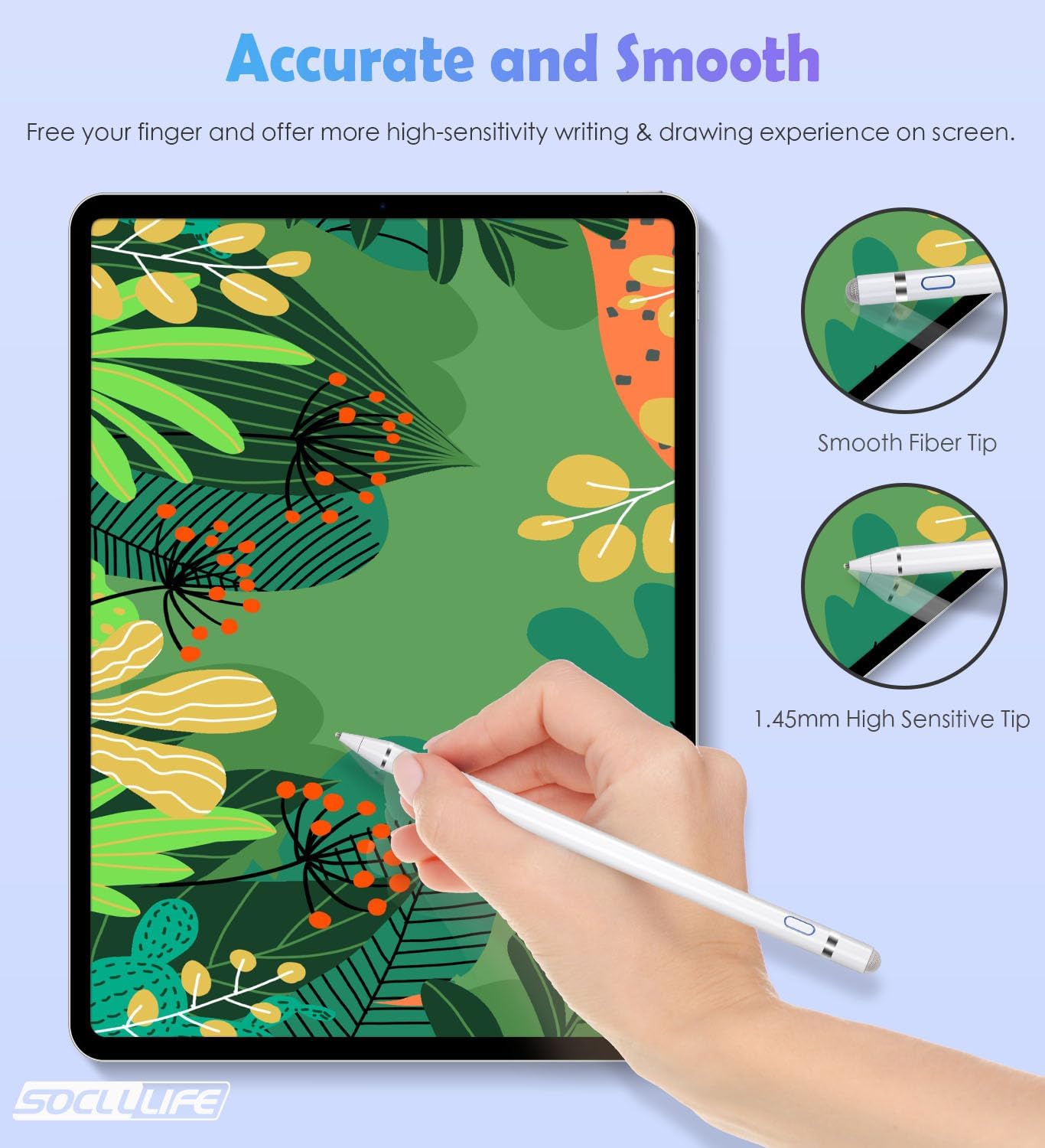 Active Stylus Pen for Touch Screens,Dual Pen Tips for Drawing Writing,High Precise Universal Digital Pencil for A-pple i-Phone 17/16/15/14/13/12/11/X, i-Pad Air/Pro/Mini,Tablet/Phone/Sam-Sung/K-indle