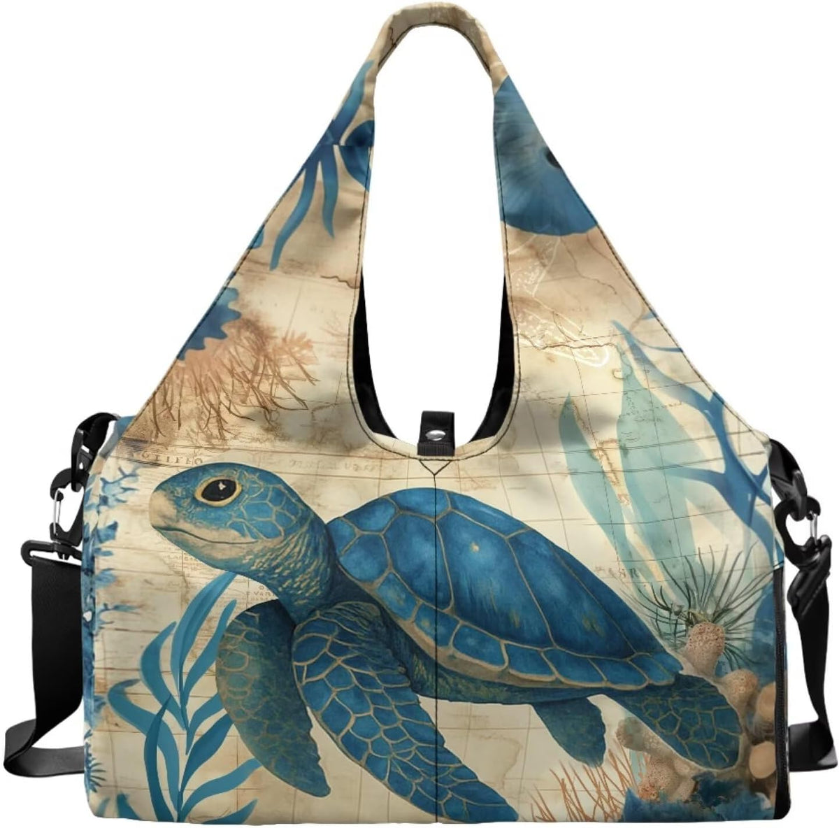Yoga Mat Bag for Men Women Canvas Yoga Mat Carrier Take In Out Mat Easily for Beach Swim Bags Pool Sports Gym