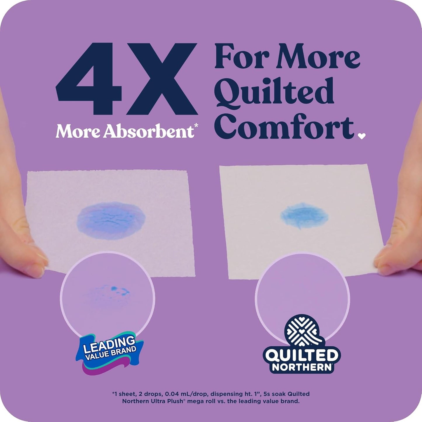Quilted Northern Ultra Plush Toilet Paper, 24 Mega Rolls = 96 Regular Rolls, 3X Thicker*, 3 Ply Soft Toilet Tissue