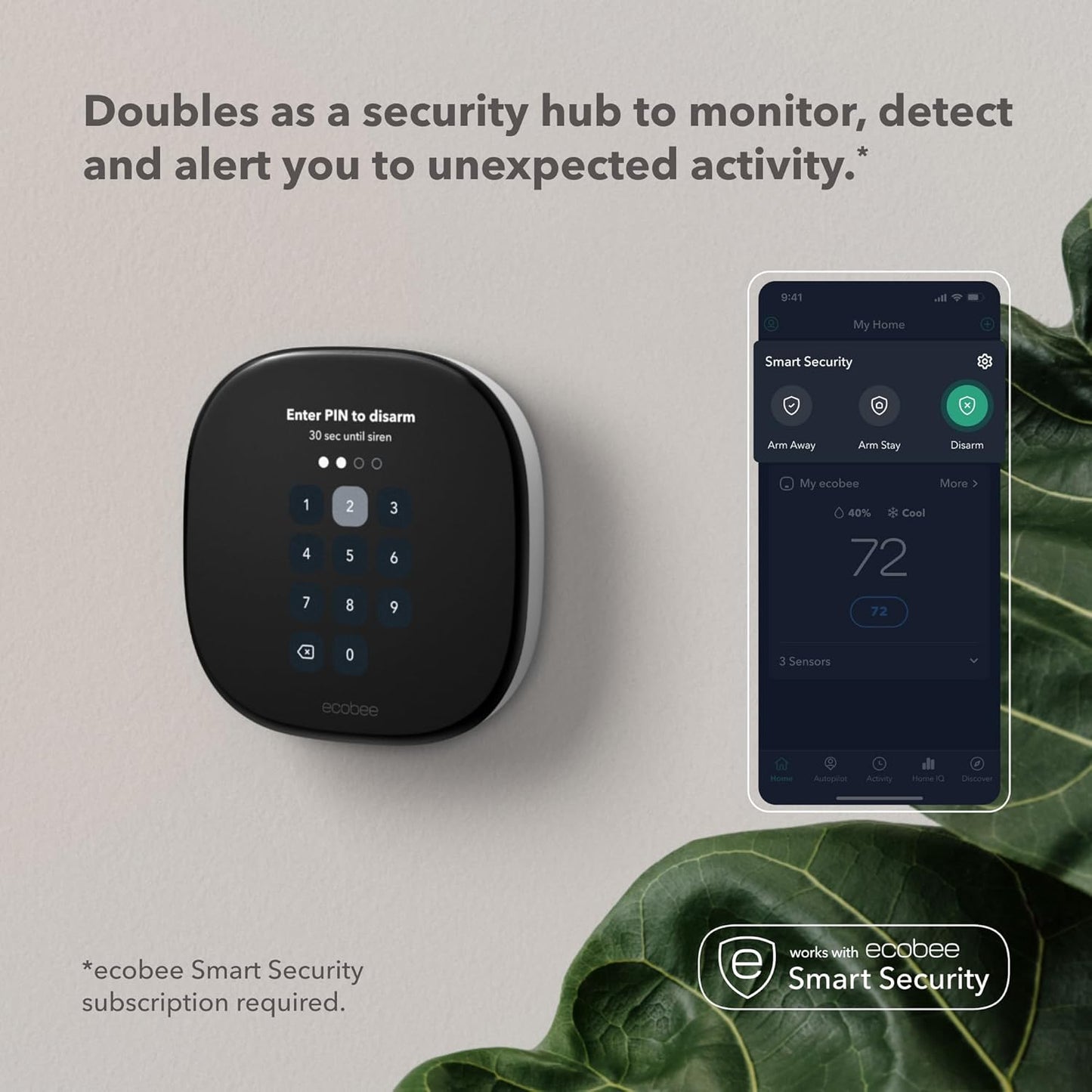 ecobee Smart Thermostat Enhanced - Programmable Wifi Thermostat - Works with Siri, Alexa, Google Assistant - Energy Star Certified - Smart Home