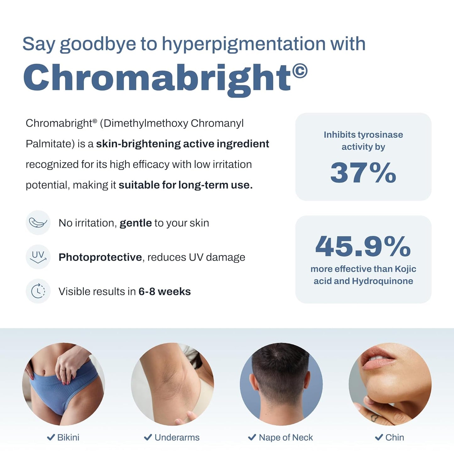PFB Vanish Chromabright Razor Bump Stopper (3.28 oz) – After Shave Soothing Solution, Razor Burn & Ingrown Hair Treatment, Relieve & Softens Skin, Dark Spots Remover for Face, Body & Intimate Areas