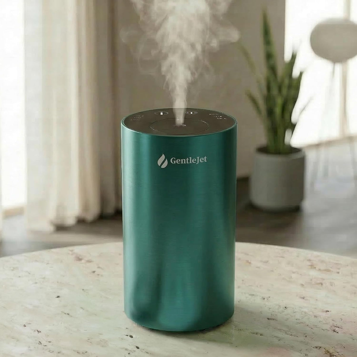GentleJet LiteMist Waterless Rechargeable Aroma Diffuser for Bedroom, Office & Car, Cold-Air Essential Oil Mist, Aluminum Body, 20ml