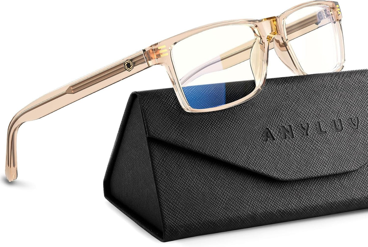 ANYLUV Blue Light Glasses for Sleep, 99.9% Blue Green Light Blocking with Red Lens, Blue Light Glasses