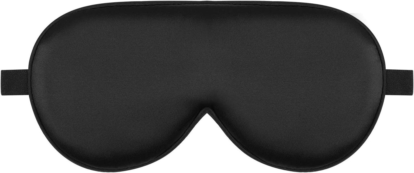 Alaska Bear Silk Contour Sleep Mask with Molded Cups, Luxury Cool 22 Momme,3D Padded Eye Mask for Sleeping with Gift Box