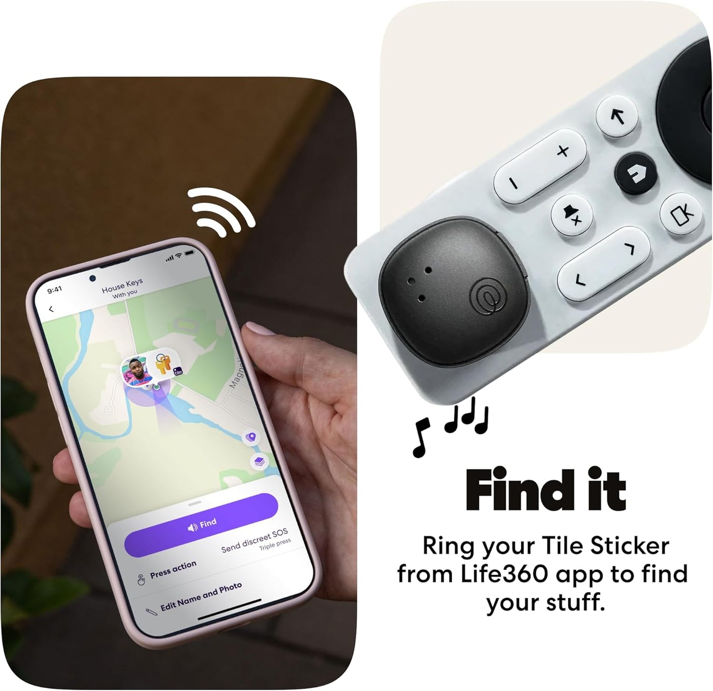 Life360 Tile Essentials - Bluetooth Trackers & Item Locators for Keys, Wallets, Remotes & More; Easily Find All Your Things. Both iOS and Android Compatible. 4-Pack (Mates/Slim/Sticker)