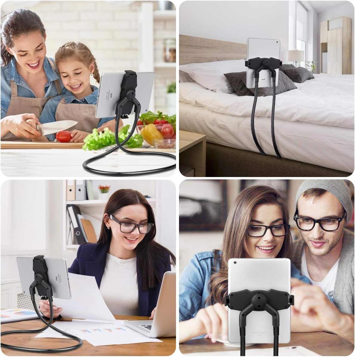 B-Land Cell Phone Holder, Tablet Holder iPad Stand Universal Phone Stand, Lazy Bracket, DIY Flexible Gooseneck Mounts with Multiple Function
