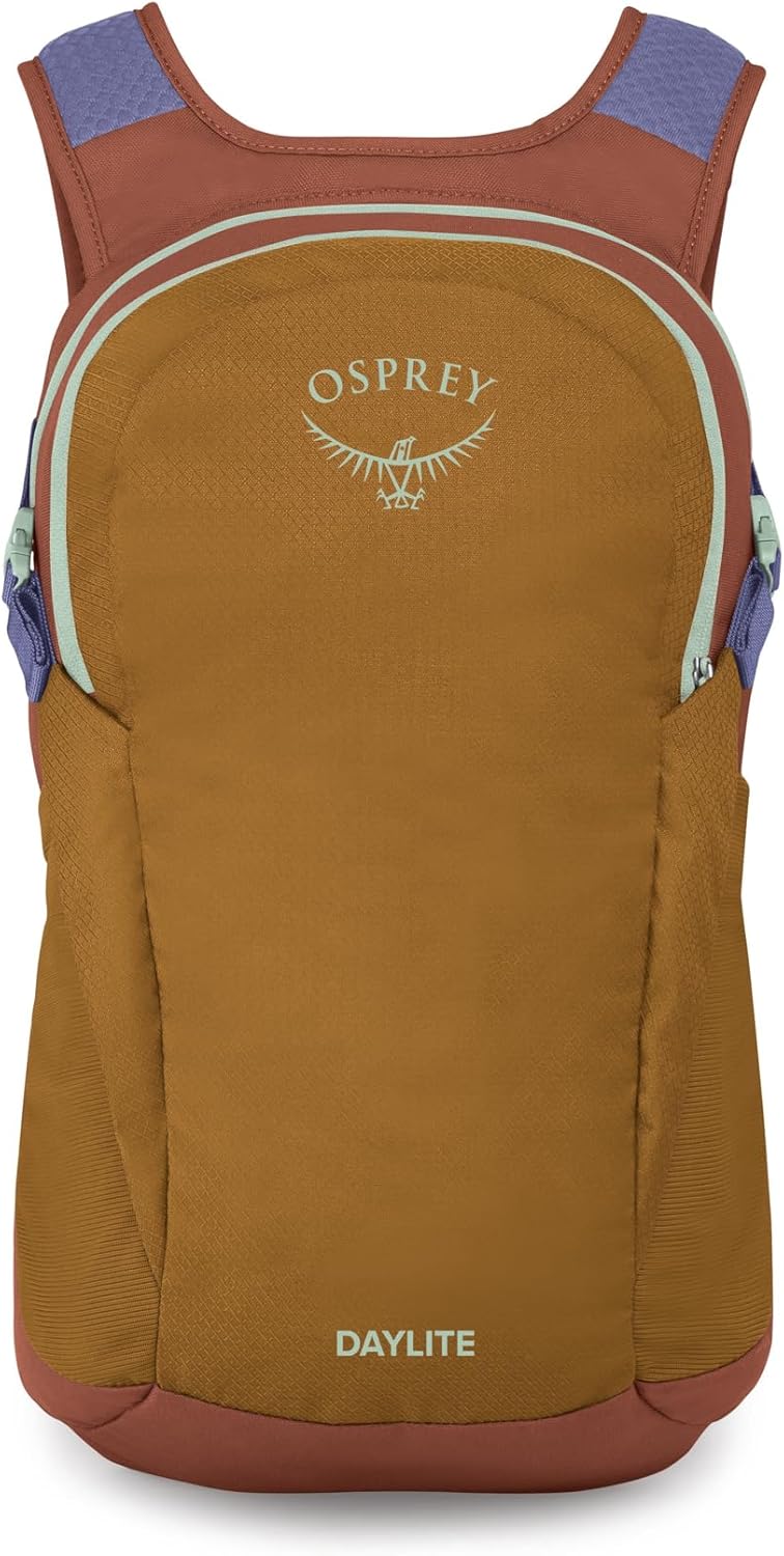 Osprey Daylite Commuter Backpack - Lightweight Everyday Bag with Laptop Sleeve, Bottle Pockets, Barley Brown/Multi