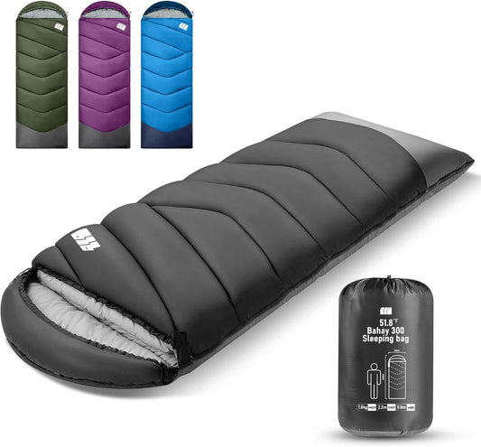 Sleeping Bags for Adults Cold Weather & Warm,Backpacking Camping Sleeping Bag for Tall Girls Boys,Lightweight,Compact,Waterproof Camping Gear for Traveling,Hiking,Hotel,Outdoor & Indoor