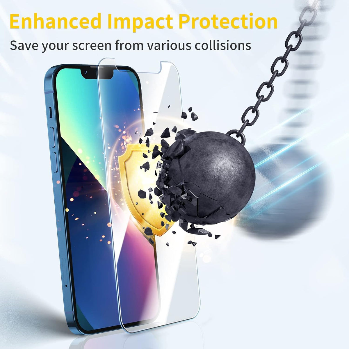 UNBREAKcable 3-Pack Screen Protector for iPhone 13 mini Tempered Glass