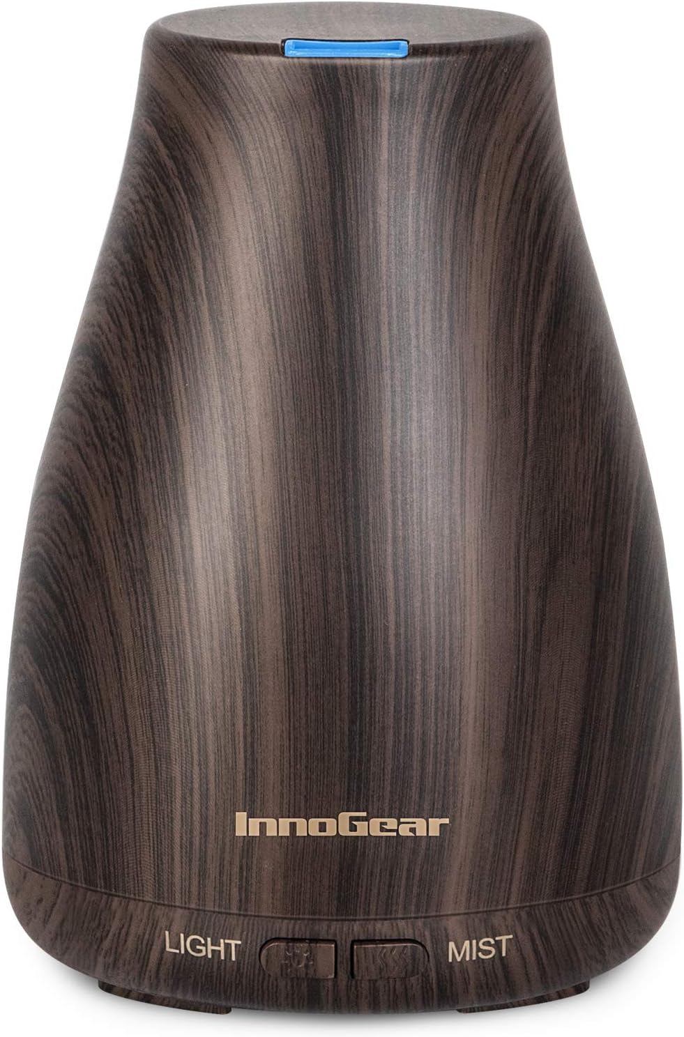 InnoGear Essential Oil Diffuser, Ultrasonic Diffusers for Home Aromatherapy Humidifier for Bedroom Room 7 Colors LED 2 Mist Mode Auto Off, Basic White