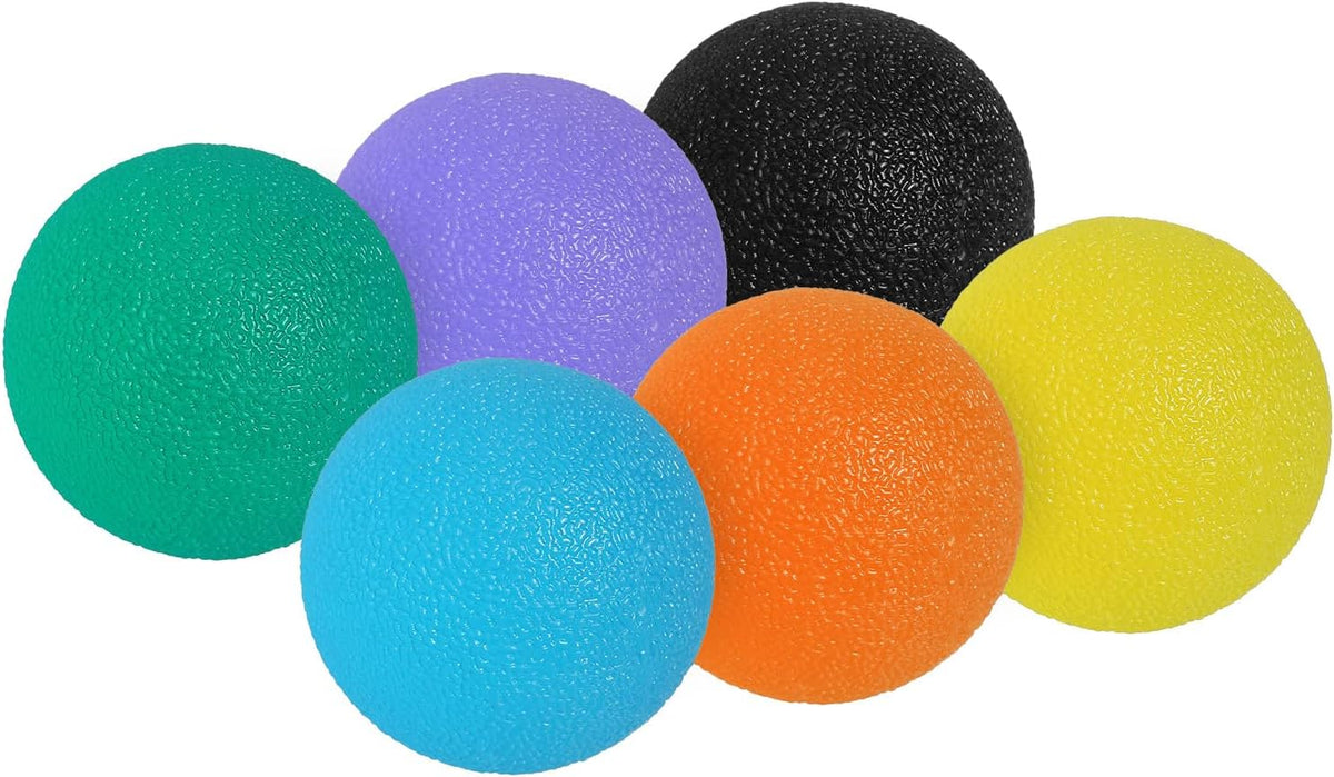 PATIKIL Hand Exercise Balls, 6 Pcs Squeeze Balls Stress Ball for Adults Grip Strengthening Occupational Equipment for Finger Wrist Strength, Multicolor