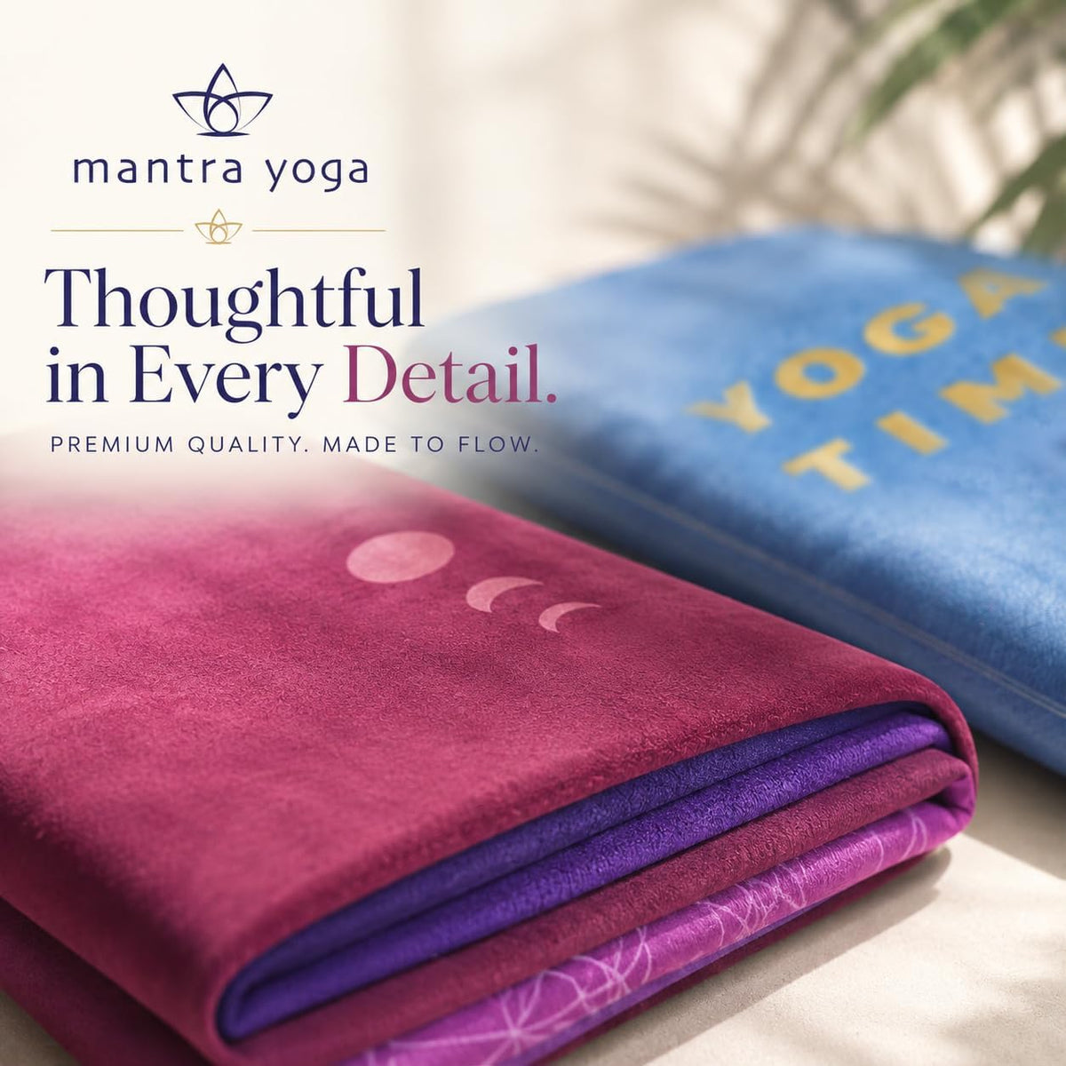 Mantra Yoga Travel PRO 1.5mm with Knee Pad - Foldable Fitness & Exercise Mat with Bag | Lightweight, Compact & Eco-Friendly | Non-Slip & Washable | For All Types of Yoga | 72" L x 24" W | 2.6 lbs
