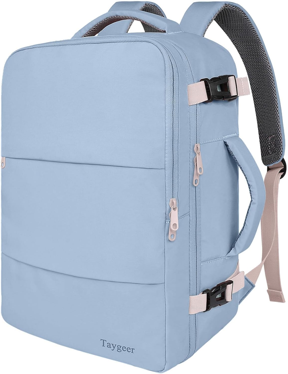 Taygeer Backpack for Women, Carry on Backpack with Laptop Compartment & Shoe Pouch, 35l Travel Laptop Mochila Carry On Luggage, Airline Approved Personal Item Bag For Weekender Gym Hiking, Black Khaki