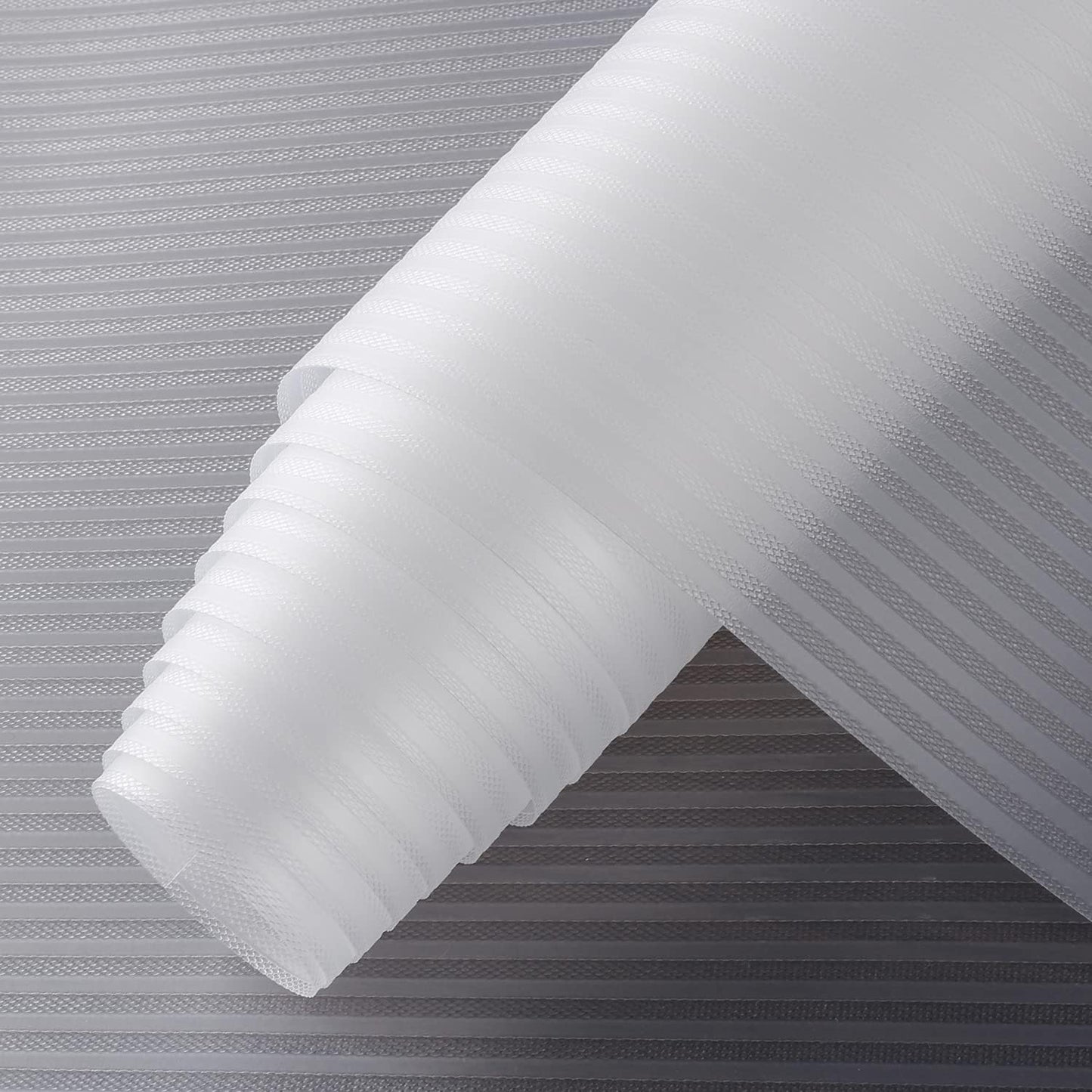 Drawer and Shelf Liner, Shelf Liner Non Adhesive Refrigerator Mats Washable, No Odor Plastic Pantry Liners Wire Shelf Paper Drawer Liner for Cupboard Kitchen (Transparent, 11.8 x 236.2 inches)