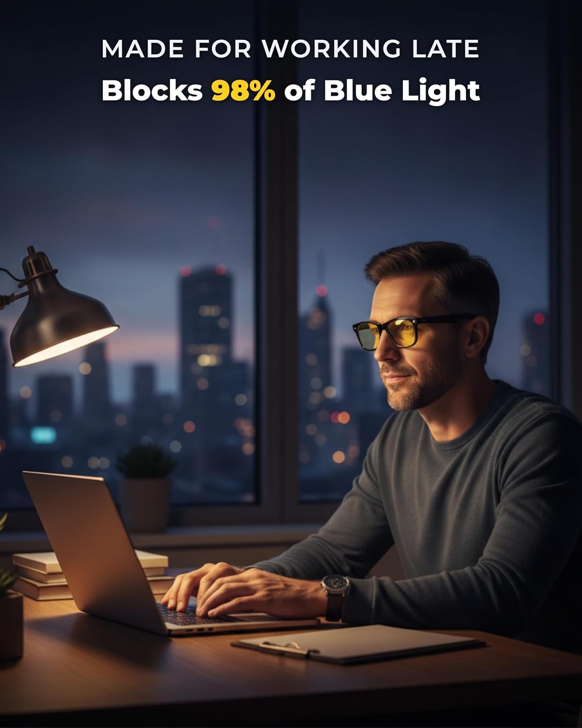 Prospek Blue Light Blocking Glasses for Men Women, Computer Glasses